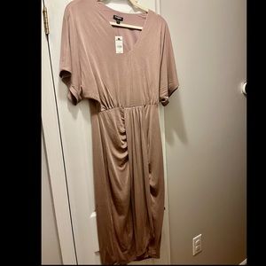 Mauve Jersey dress- wedding guest